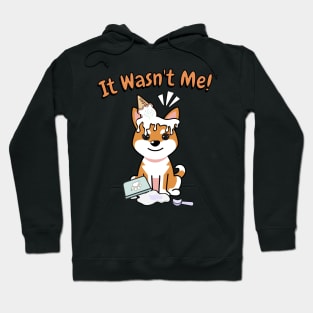 It wasnt me - orange dog Hoodie